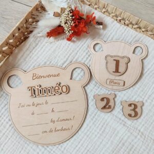 Carte de Bienvenue Ourson