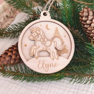 Boule de Noël Cheval