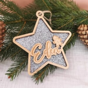 Boule de Noël Etoile Brillante