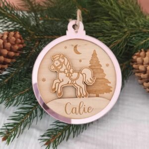 Boule de Noël Cheval