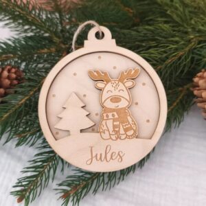 Boule de Noël Renne