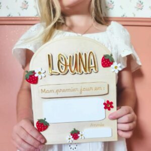 Pancarte C'est La Rentrée - Fraise 🍓