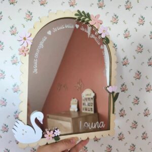 Miroir Personnalisée Cygne